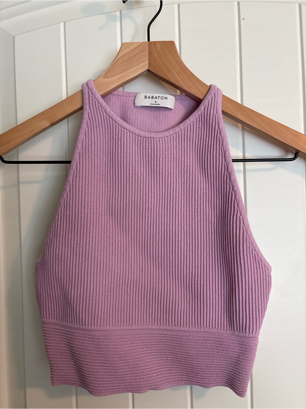 Babaton sculpt knit Ribbed Tank Top